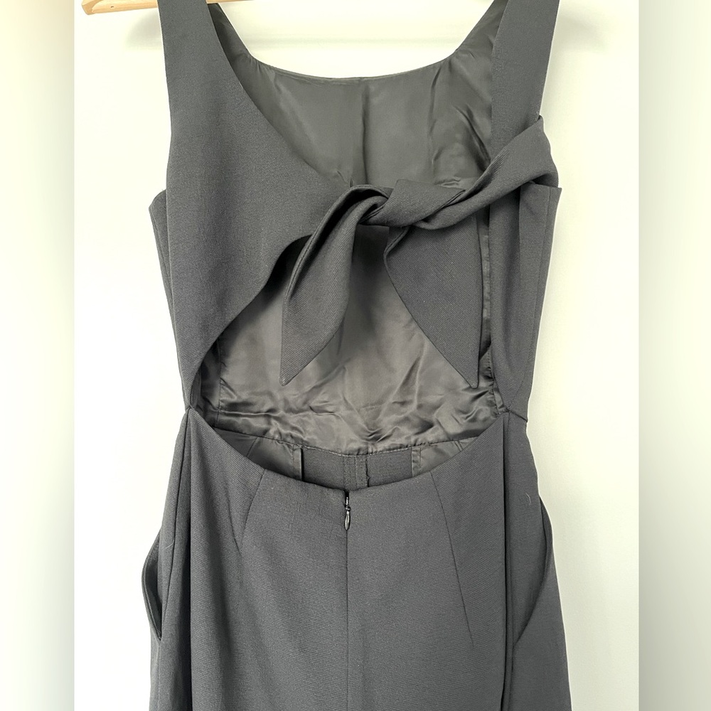 Black square neck Jumper with bow Aritzia